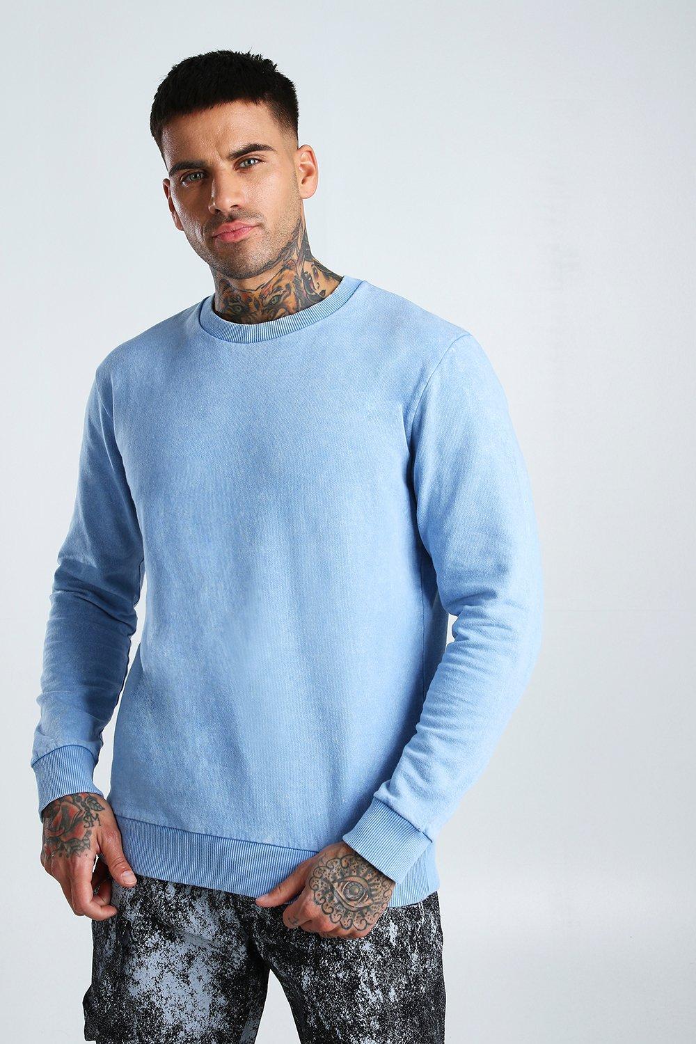 light blue sweatshirt men