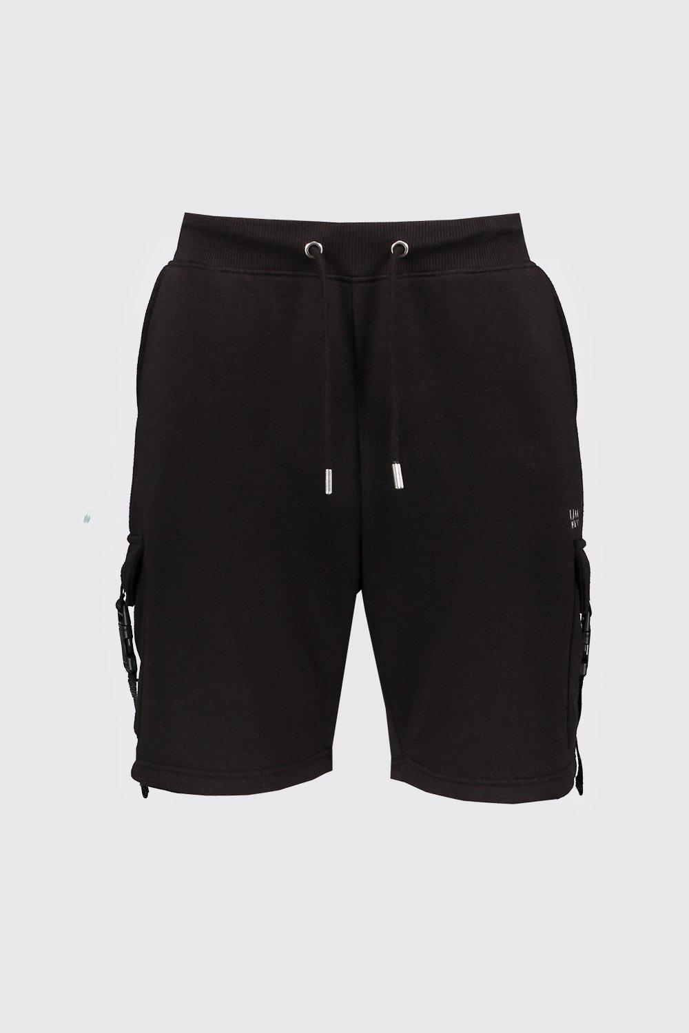 black buckle shorts