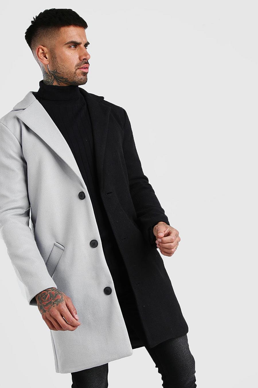 Half/Half Wool Look Overcoat image number 1