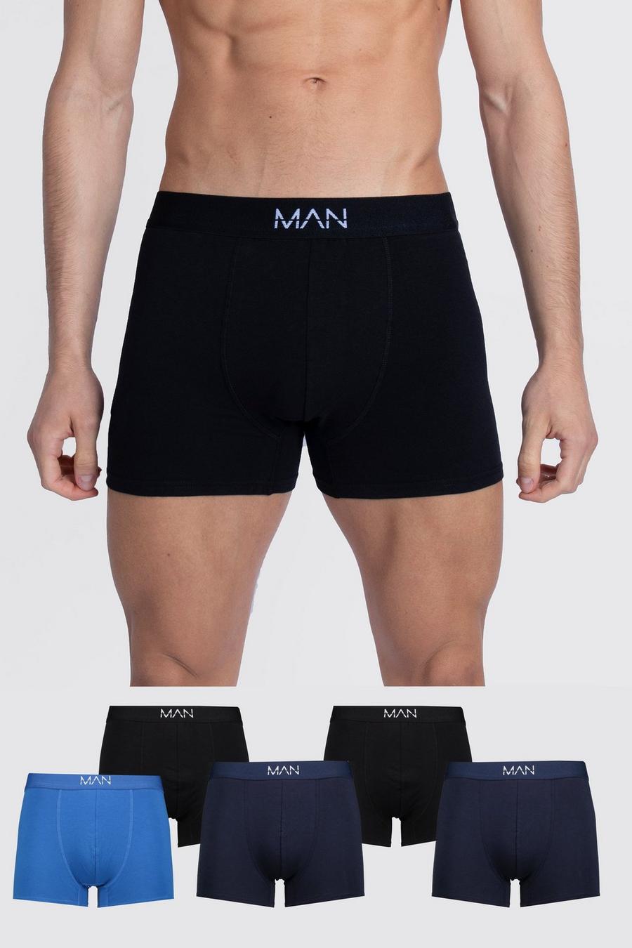 Lot de 5 boxers à logo - MAN, Multi image number 1