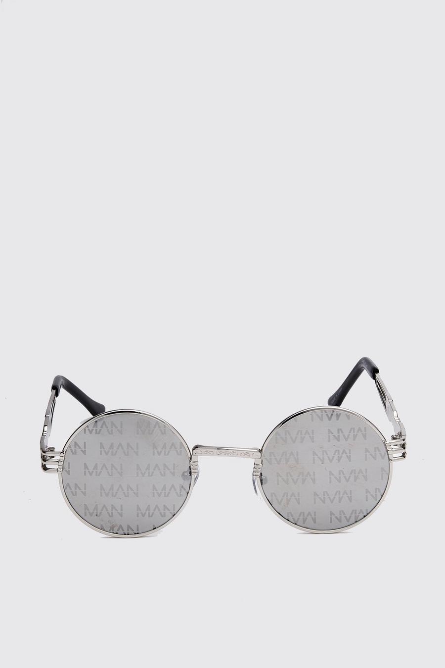 Boohoo MAN Sonnenbrille im Vintage-Stil image number 1