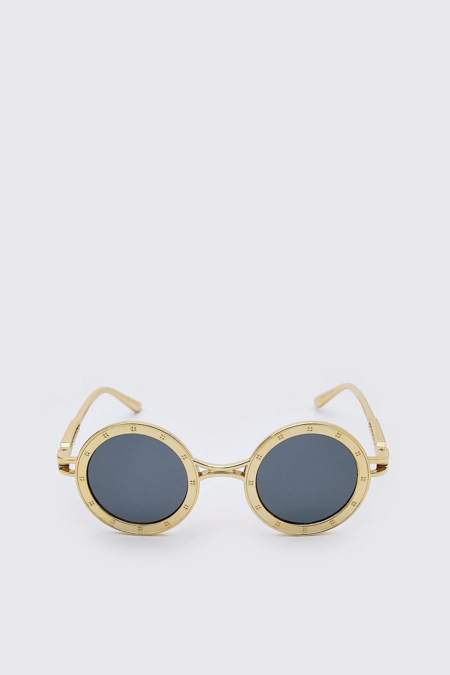 Gold Round Festival Sunglasses image number 1