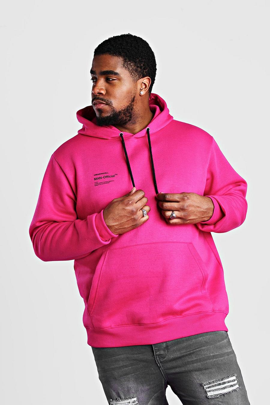 Big & Tall - MAN Official Hoodie med tryck image number 1