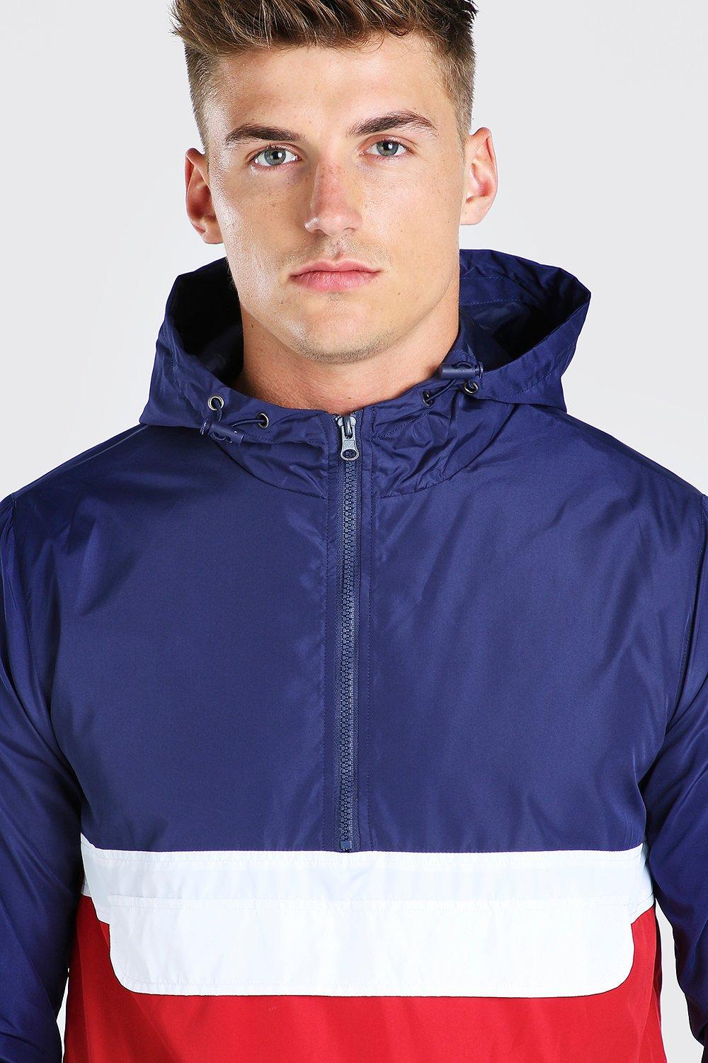 Mens overhead clearance cagoule