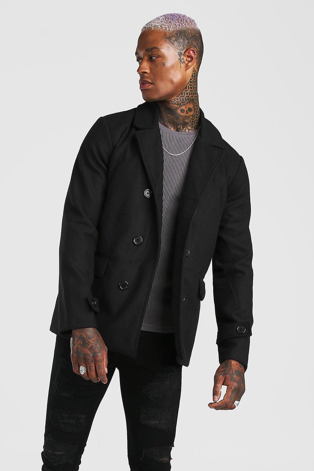 Men's pea coat clearance uk