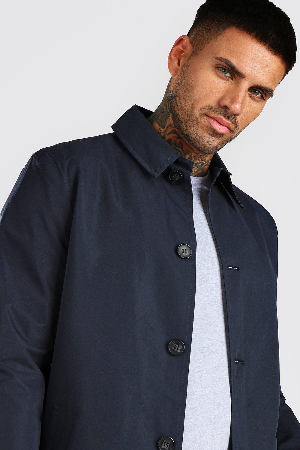 Casual mac jacket in on sale twill