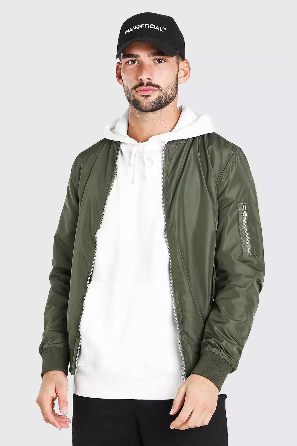 Men S Ma1 Bomber Jacket Boohoo Ireland