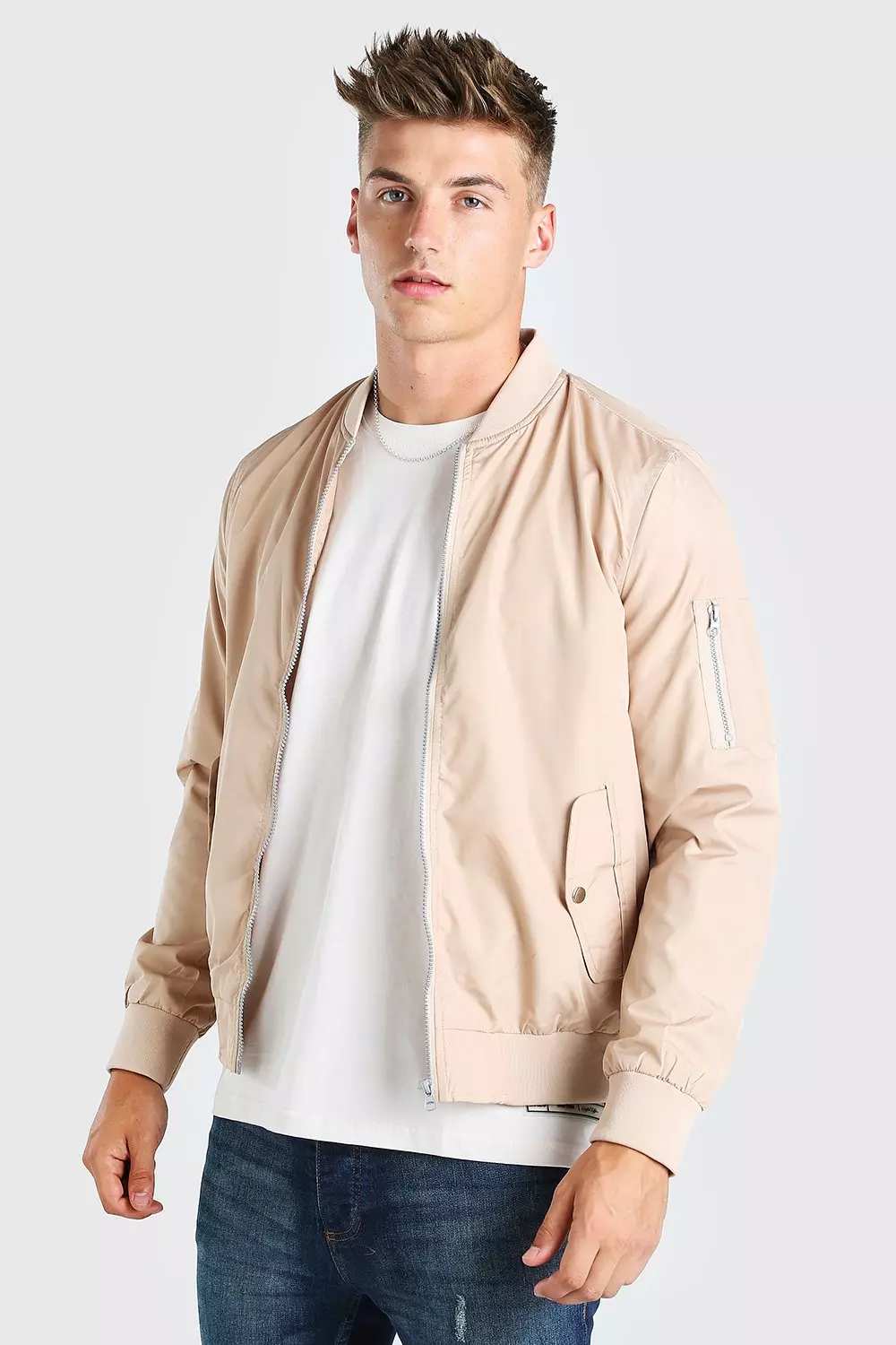 MA-1 Stone  Bomber Jacket Zipped Ma-1 Bomber Jacket Stone Wash - Autumn 2024 - Palace