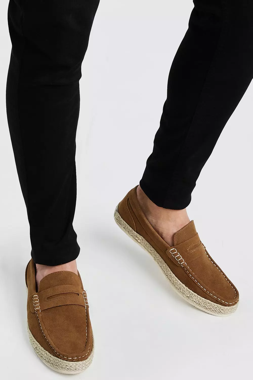 その他 TEN SADDLE SUEDE S BROWN Vintage 1990s Tan Suede Saddle Shoes // Brown Leather Lace