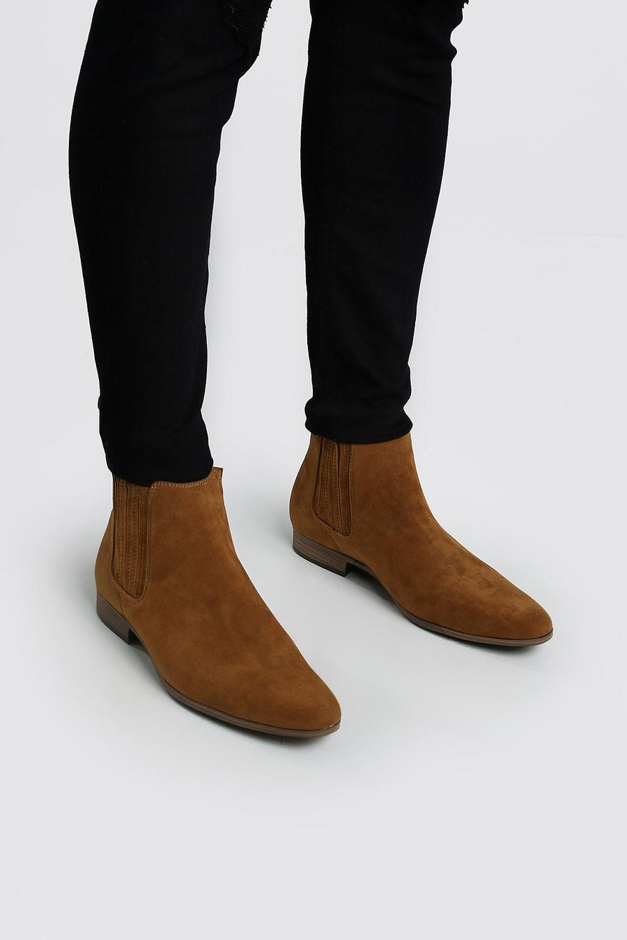 Tan Nep Suède Chelsea Boots image number 1