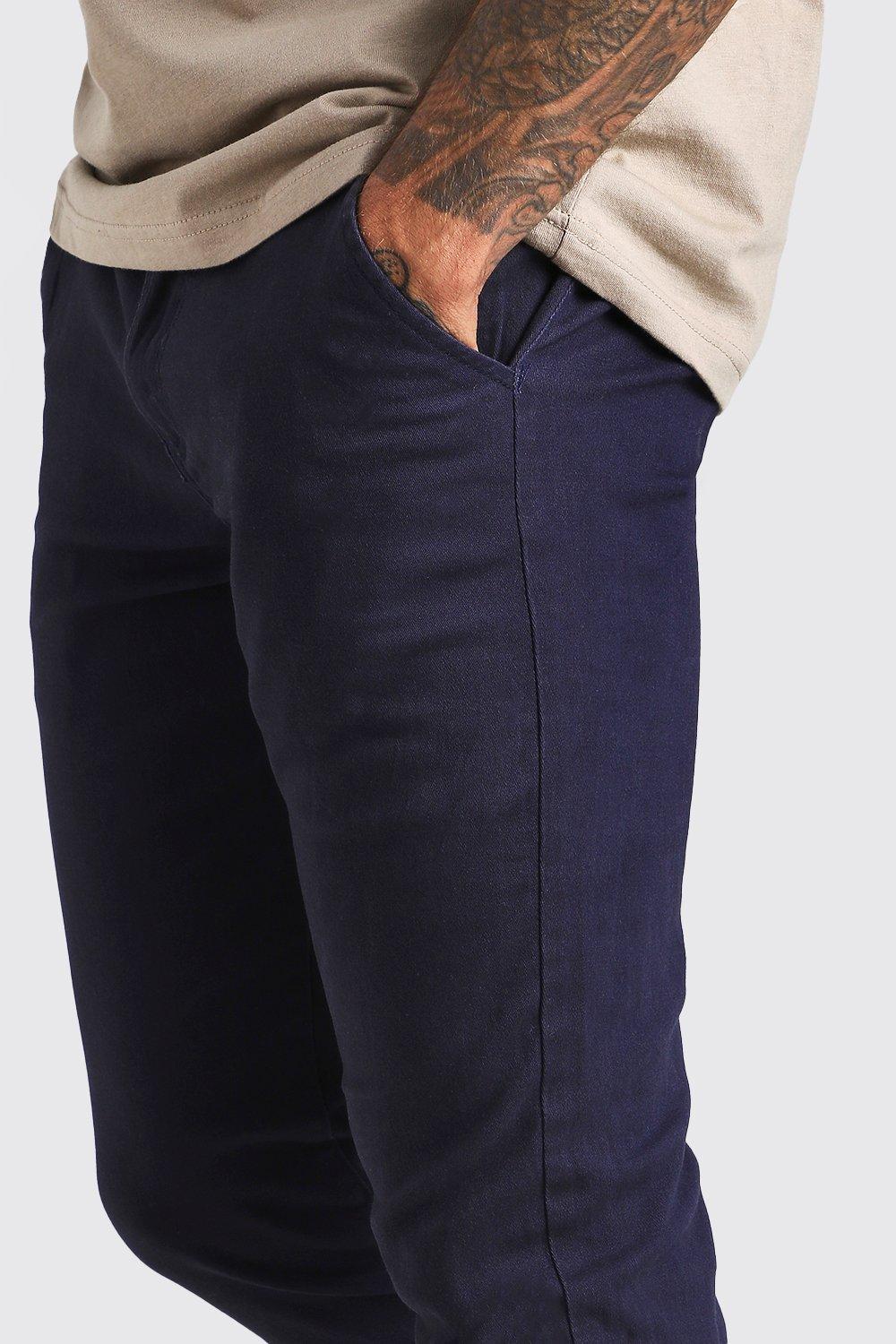 Favona - Dk Navy - Chino Joggers Extra Stretch Pants, Chinos