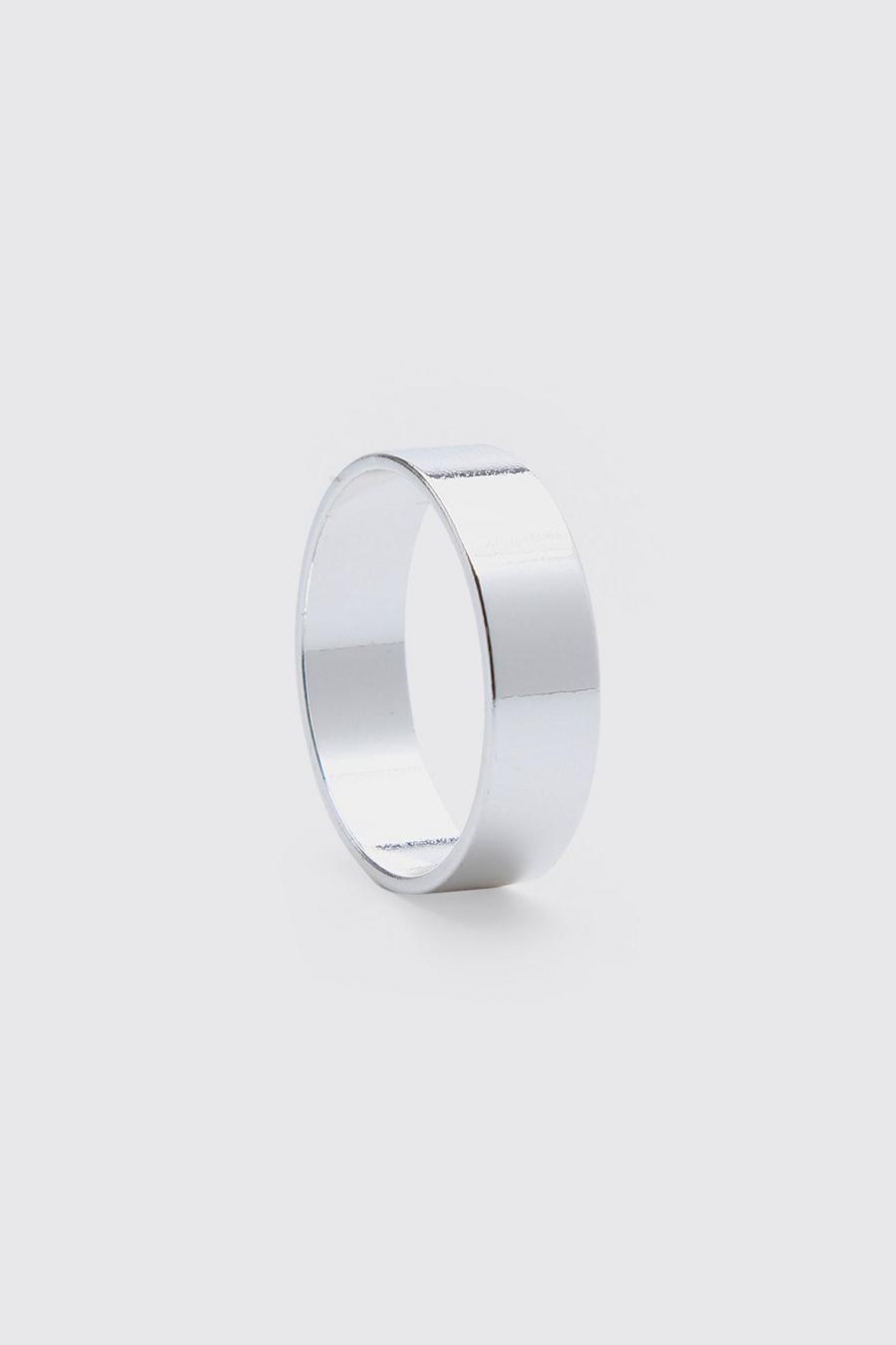 Silver Plain Band Ring image number 1