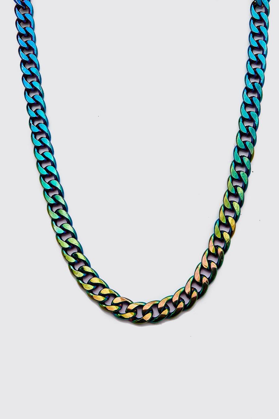 Halskette mit schillerndem Kettchen, Mehrfarbig image number 1