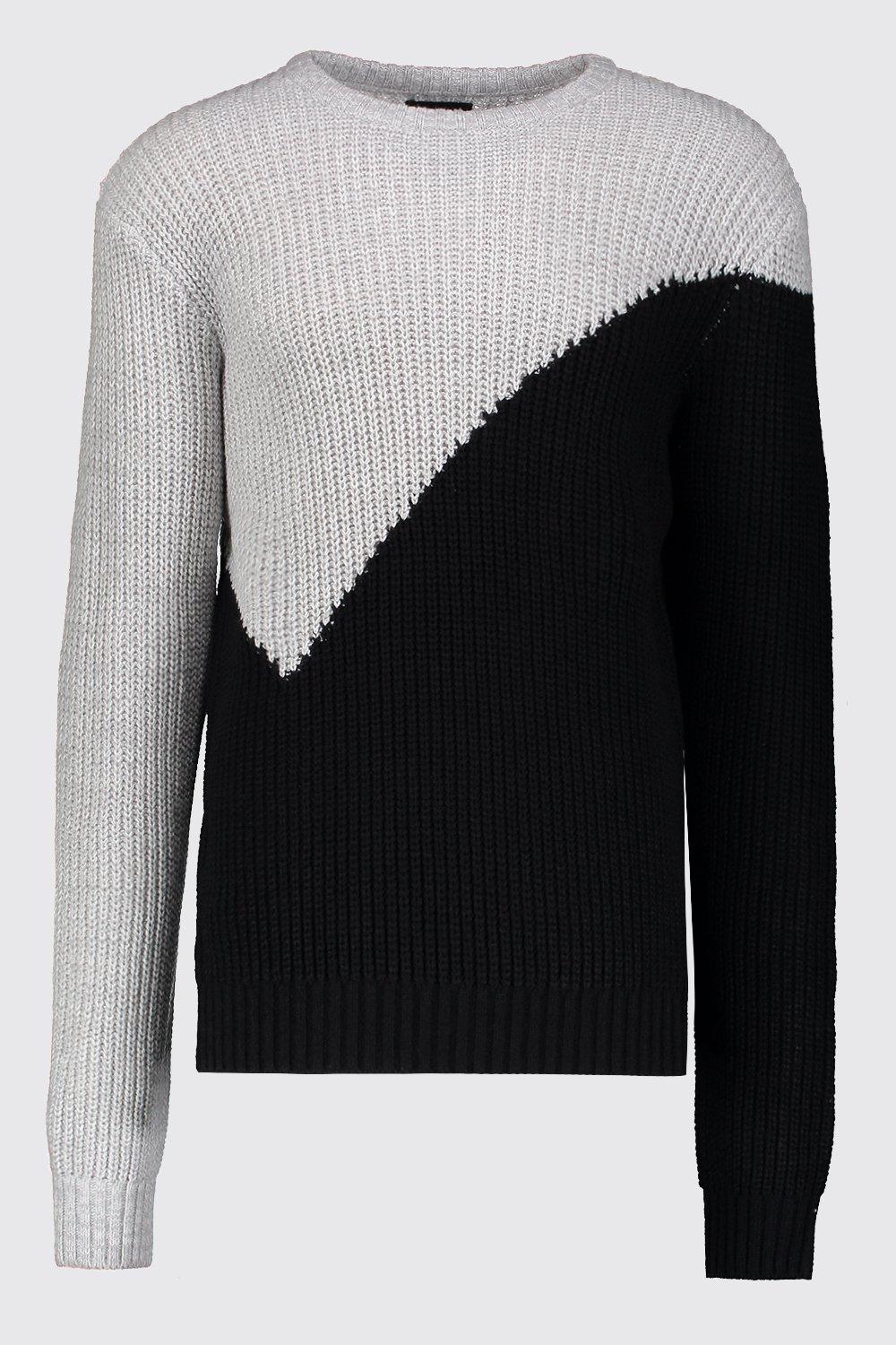 Mens on sale asymmetrical sweater