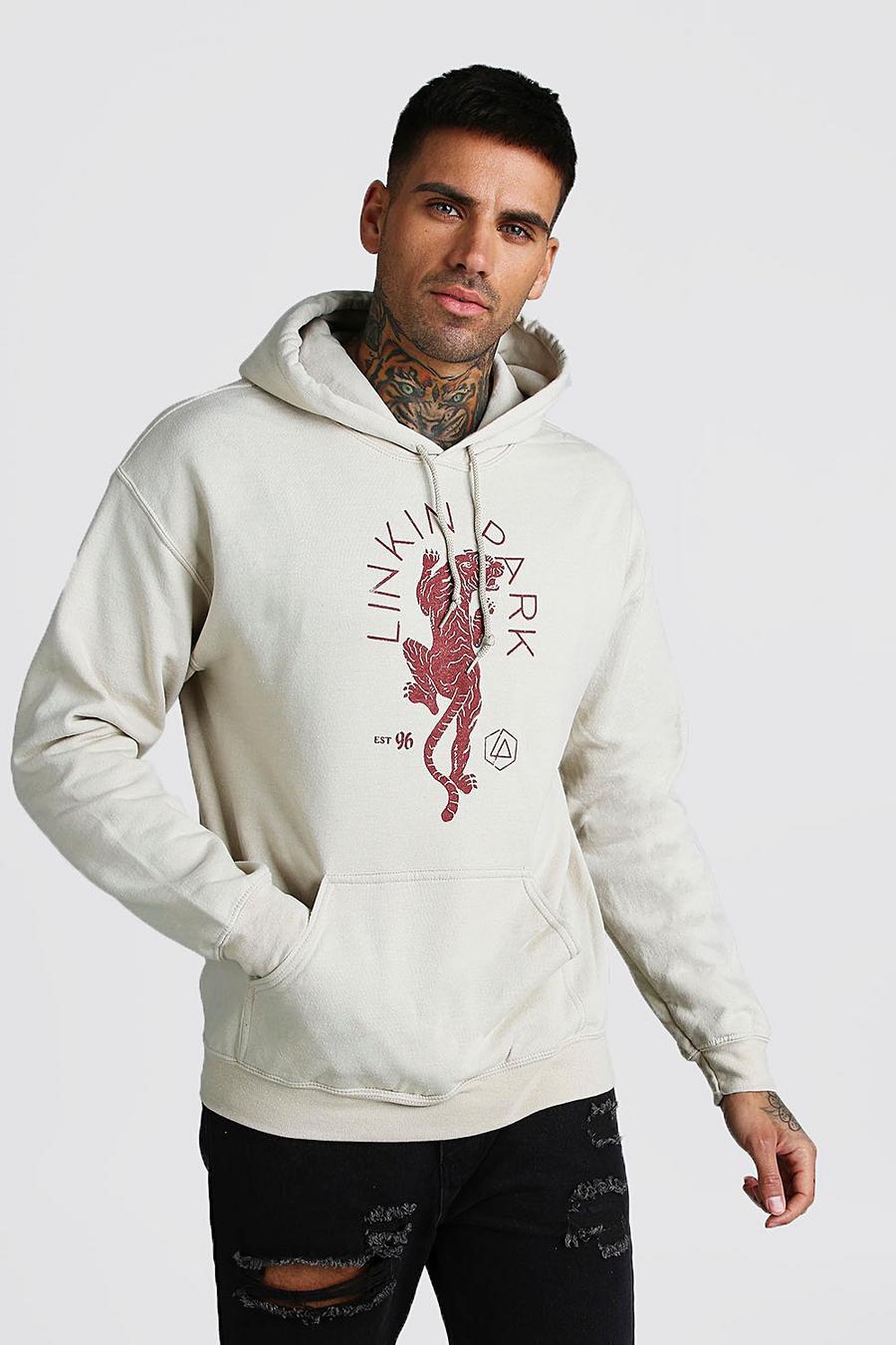 Stone Hoodie med Linkin Park-tryck image number 1