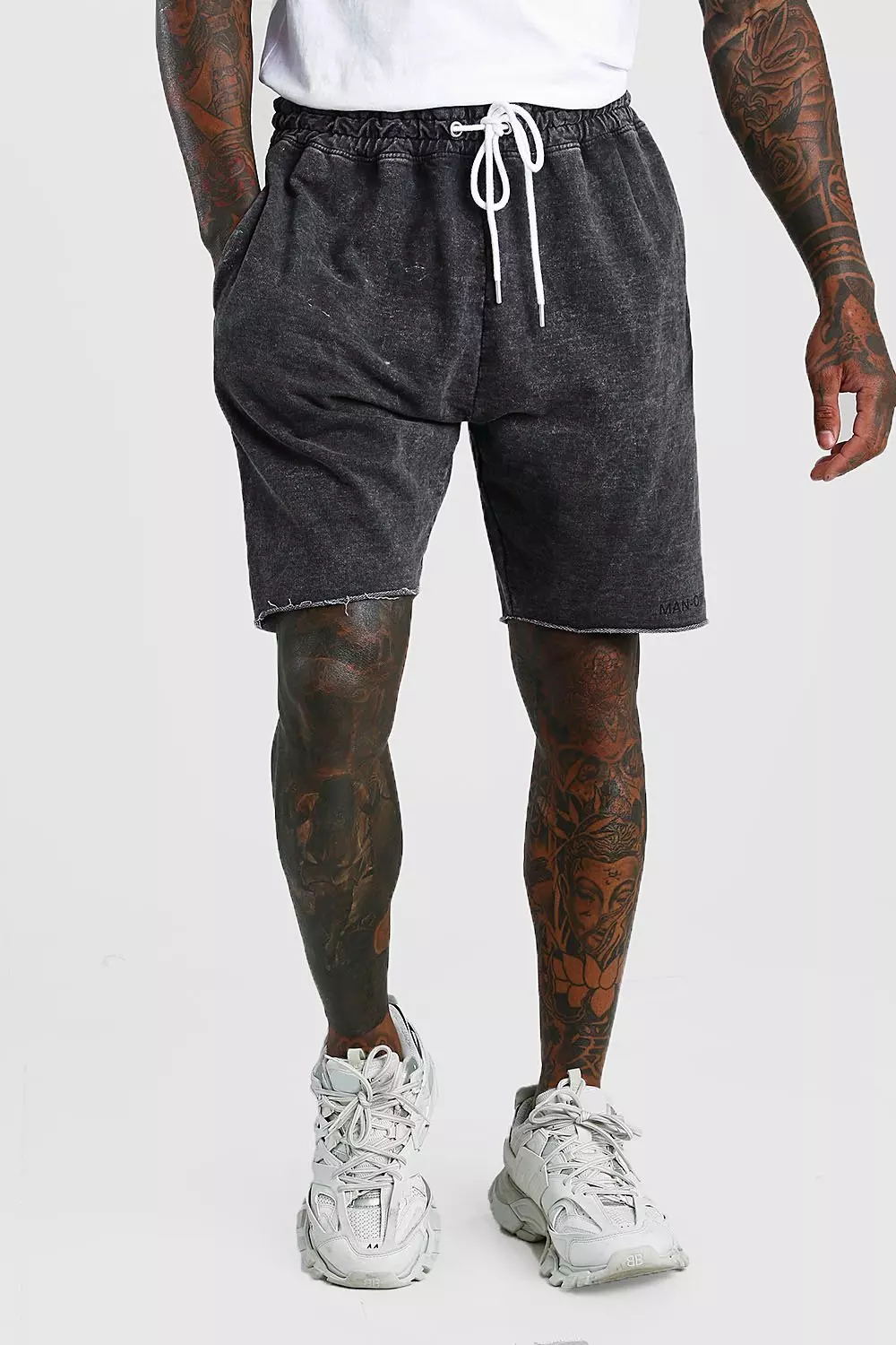 Acid wash shorts mens online