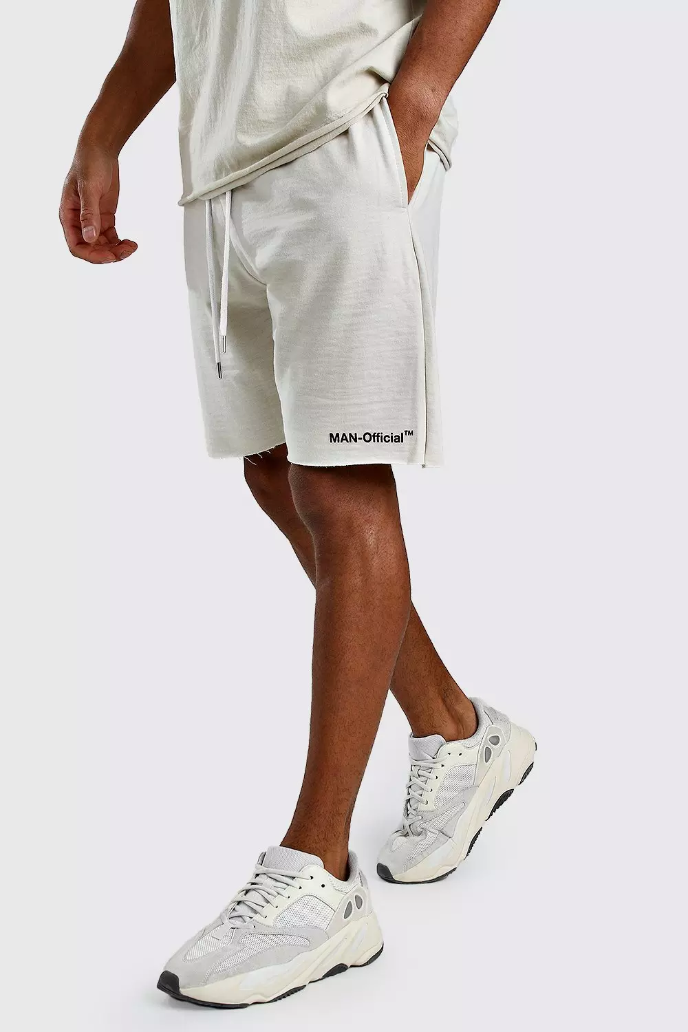 Mens raw 2025 hem shorts