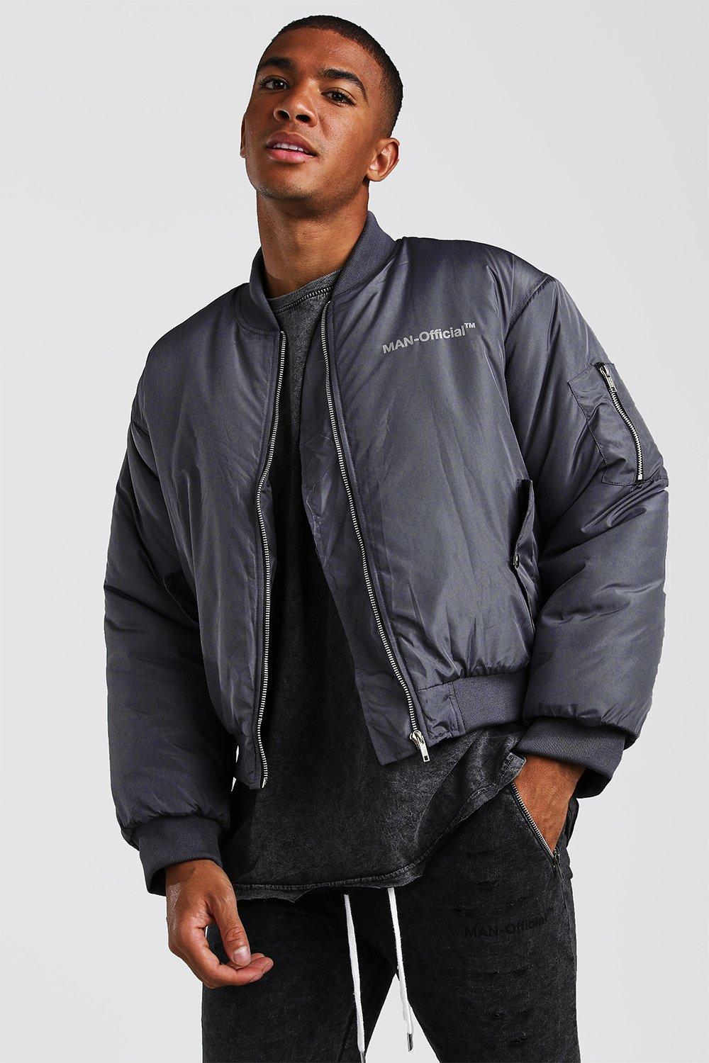 Oversized padded outlet bomber jacket