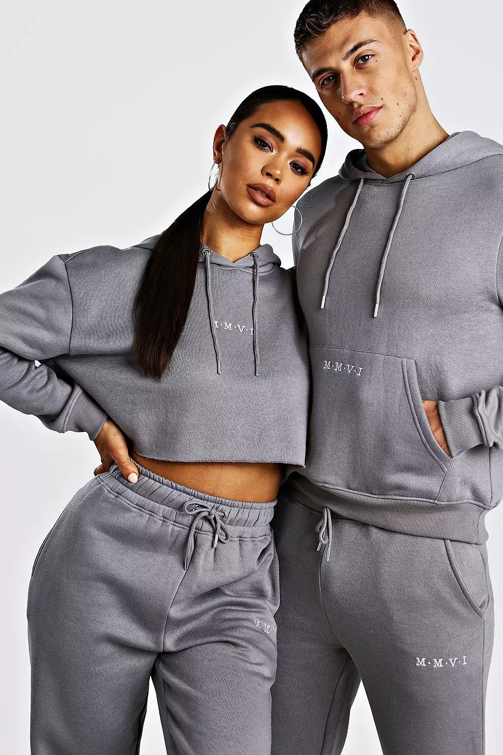 His and cheap hers tracksuits boohoo