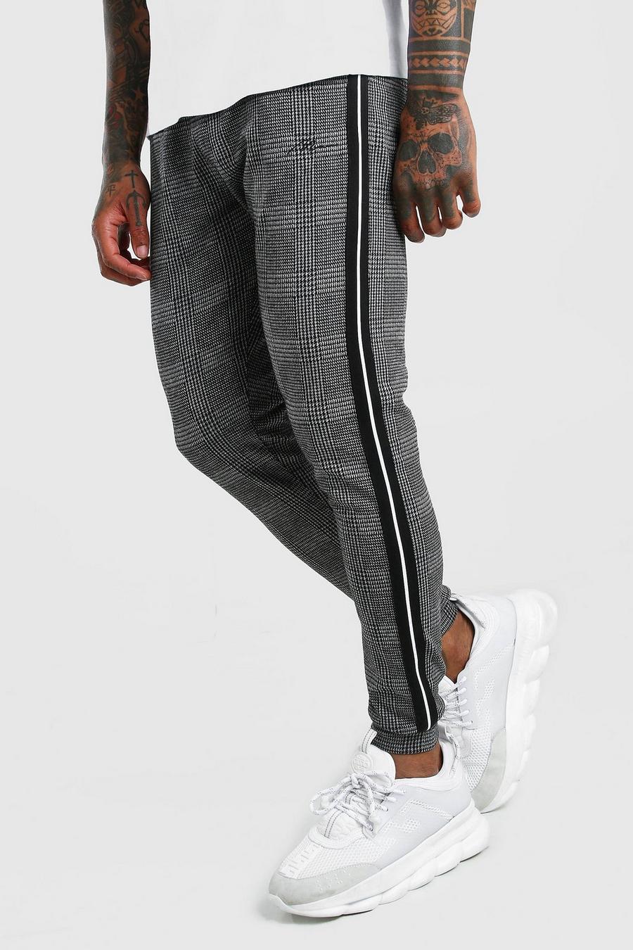 MAN Signature Jacquard Cuffed Jogger With Tape image number 1