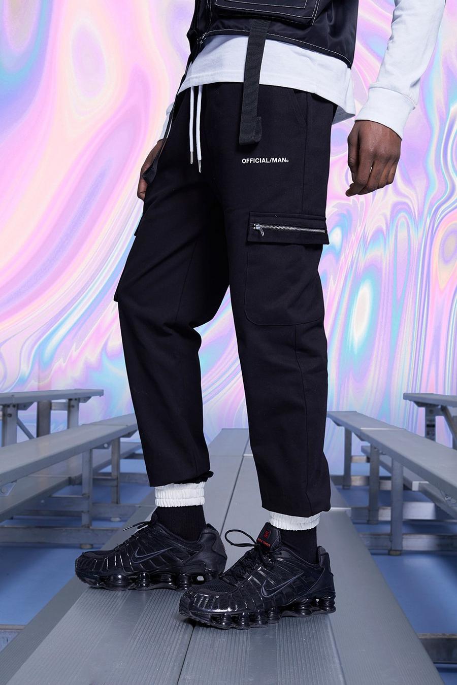 Official MAN Cargo Joggers With Contrast Cuffs image number 1