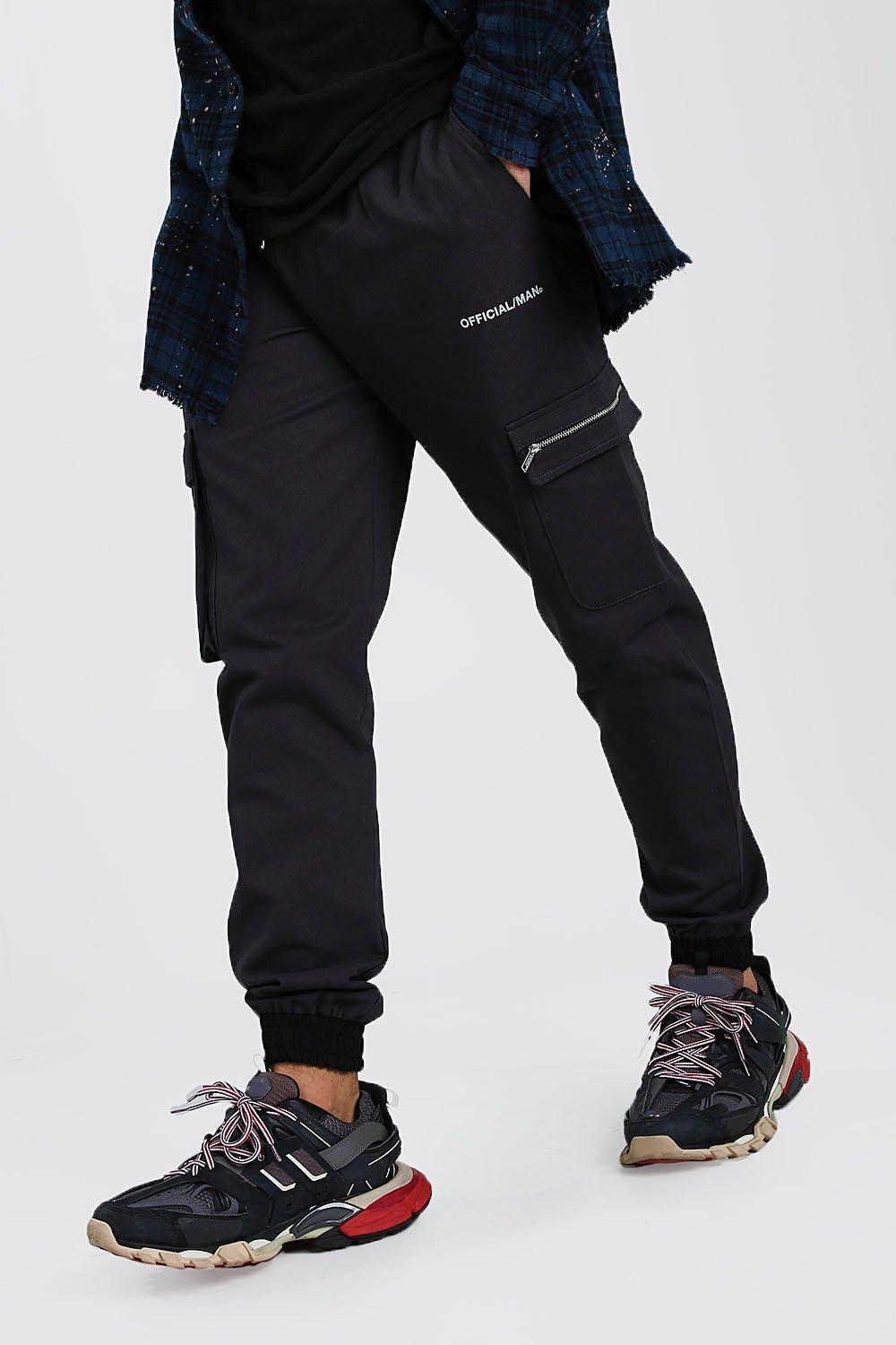 big and tall twill joggers