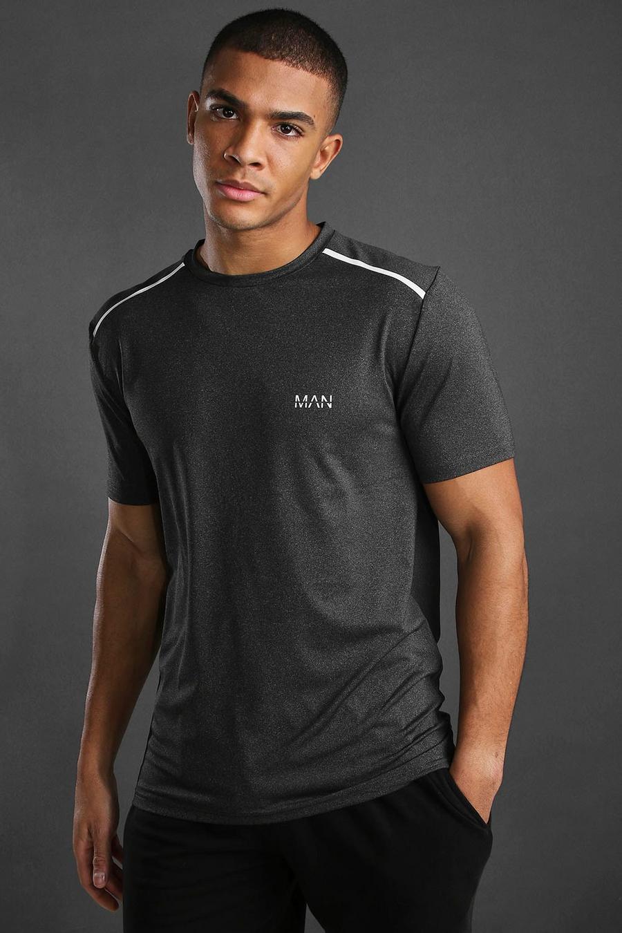 MAN Active Marl T-Shirt With Reflective Detail image number 1