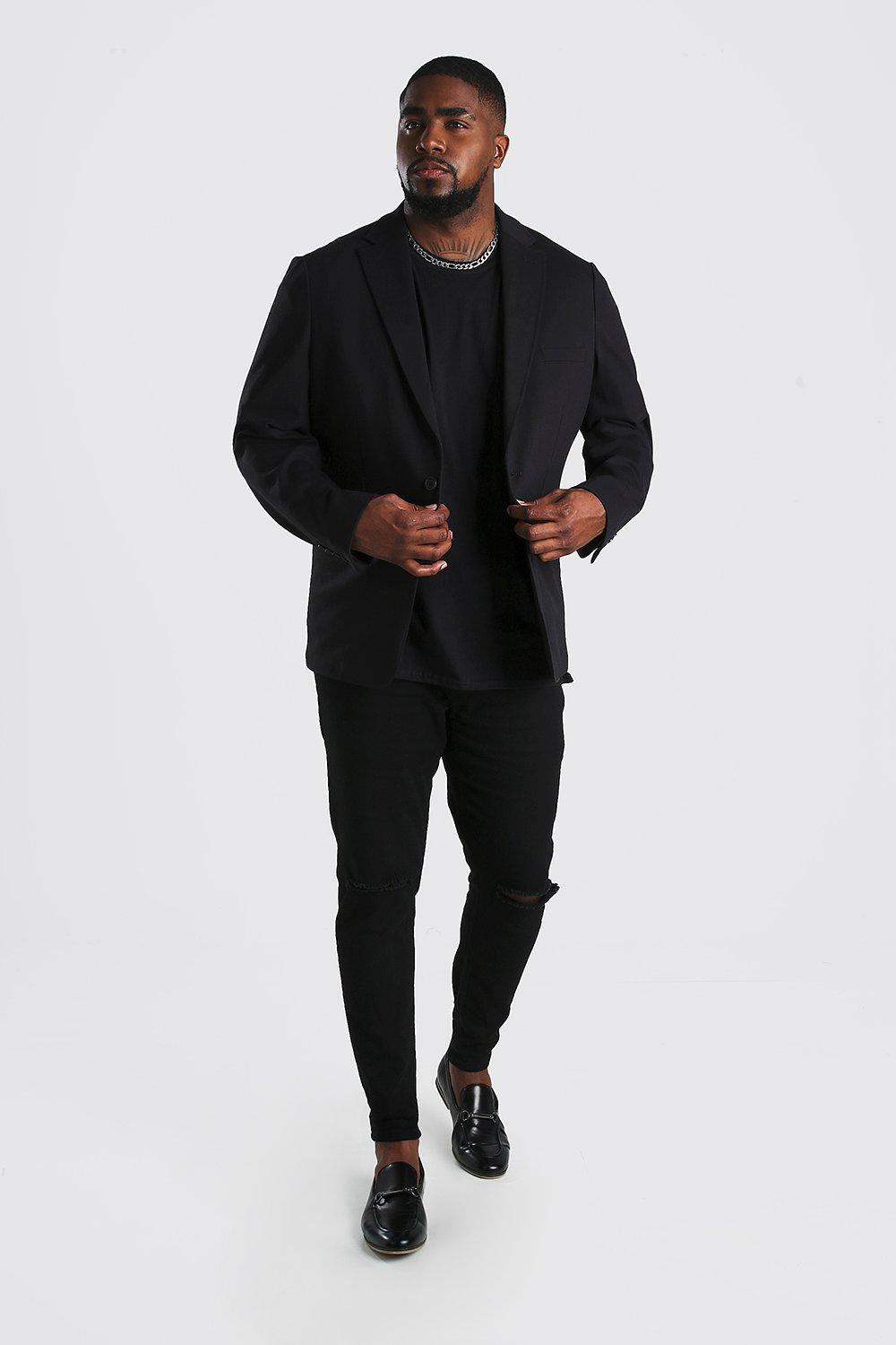 Plus size mens blazer hotsell