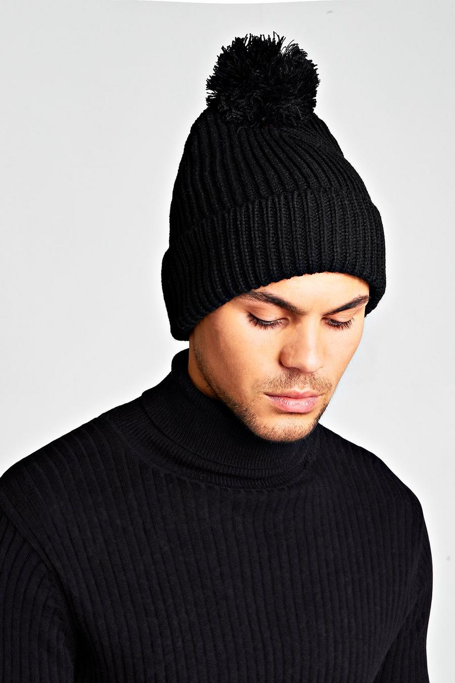 Loose Knit Bobble Beanie image number 1