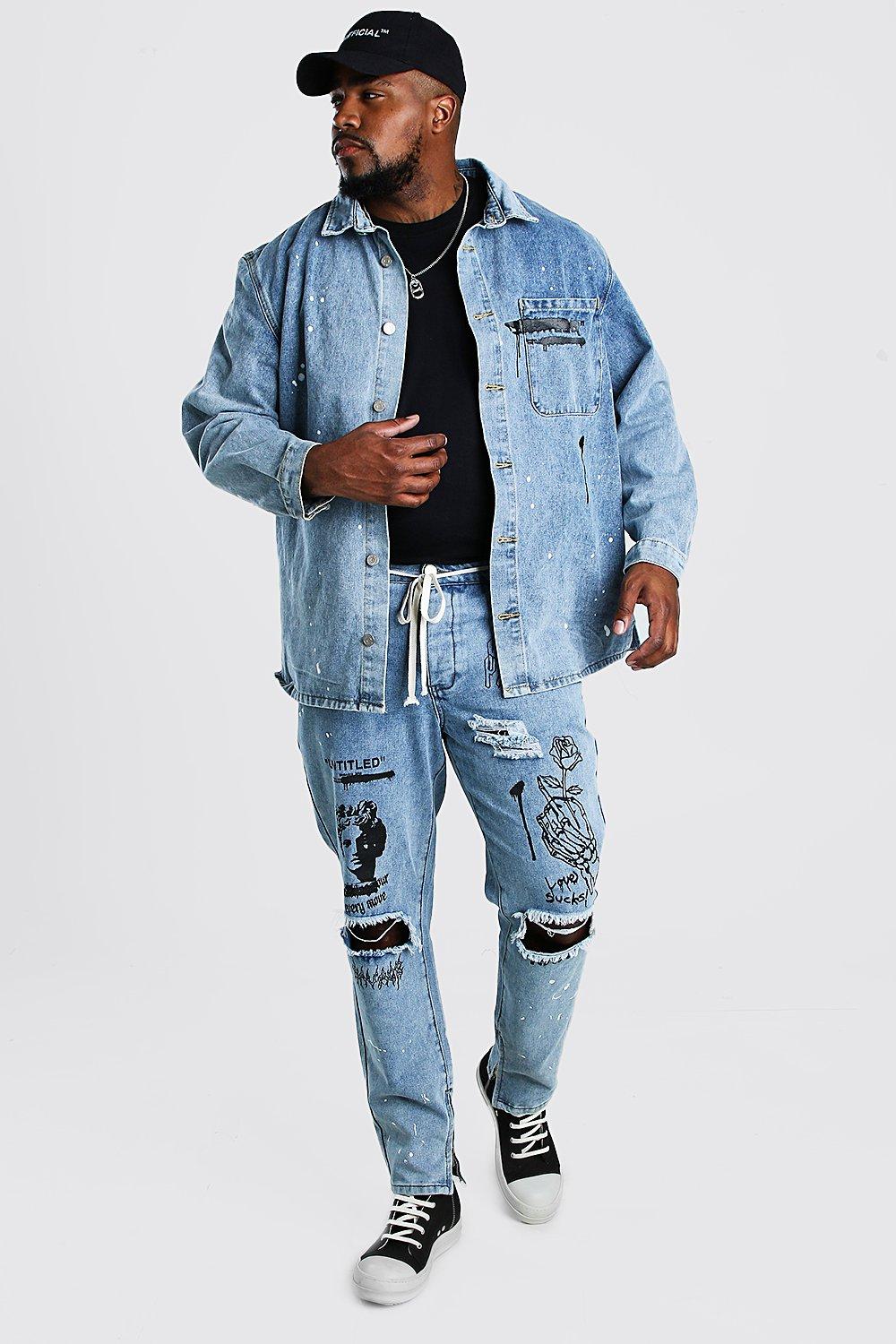 big and tall hip hop jeans