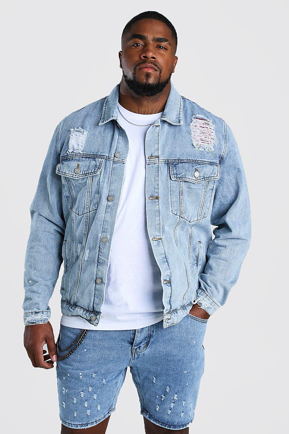 jean jacket hoodie plus size