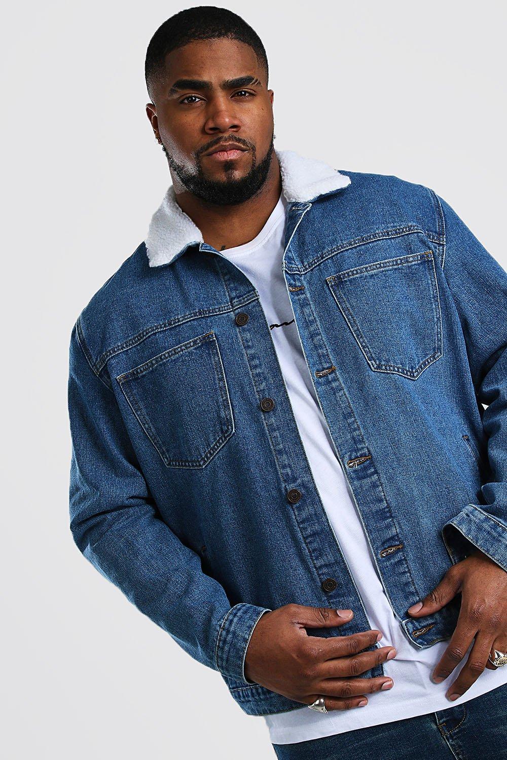 boohoo plus size denim jacket