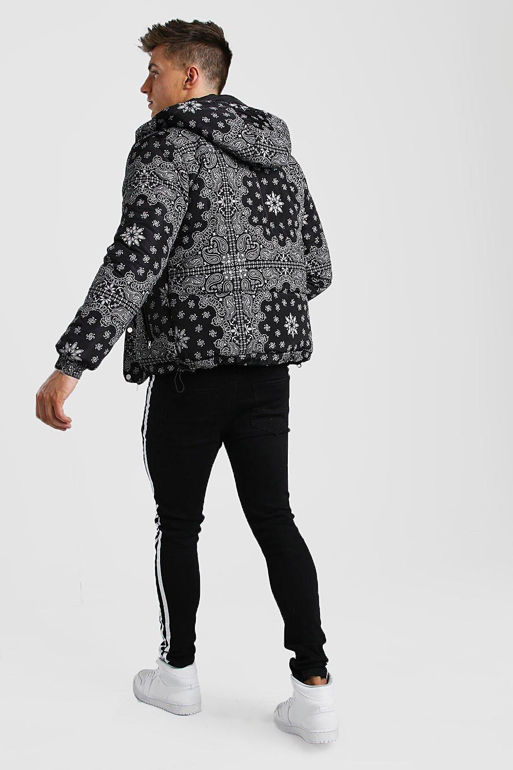 Black bandana coat online