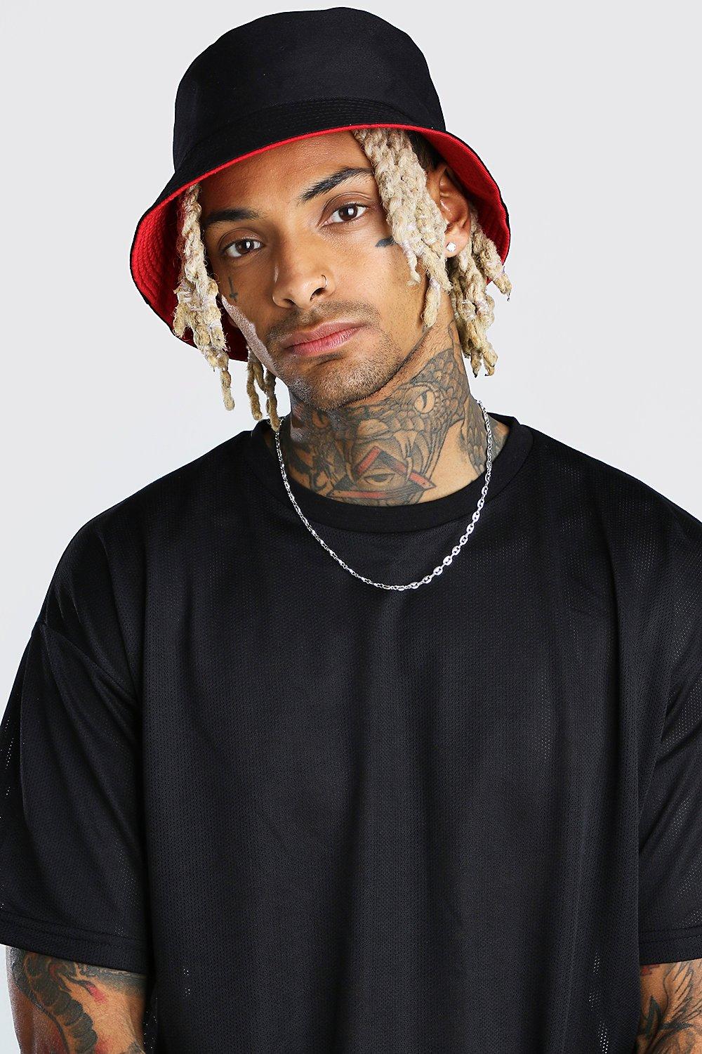 bucket hat plain black
