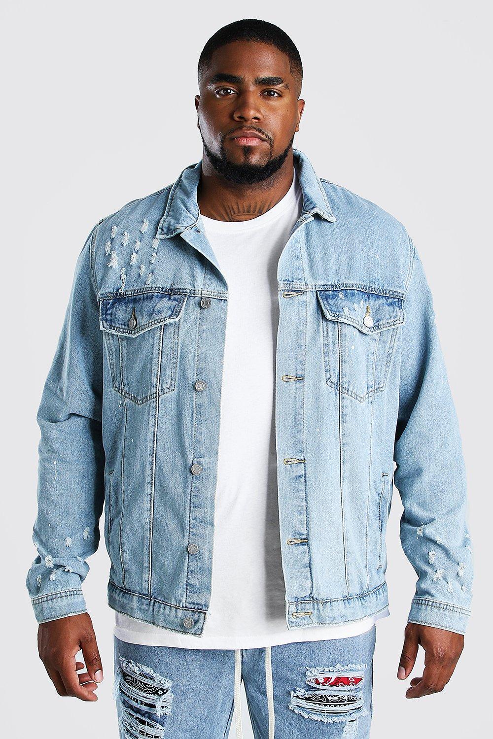 denim jacket boohoo man