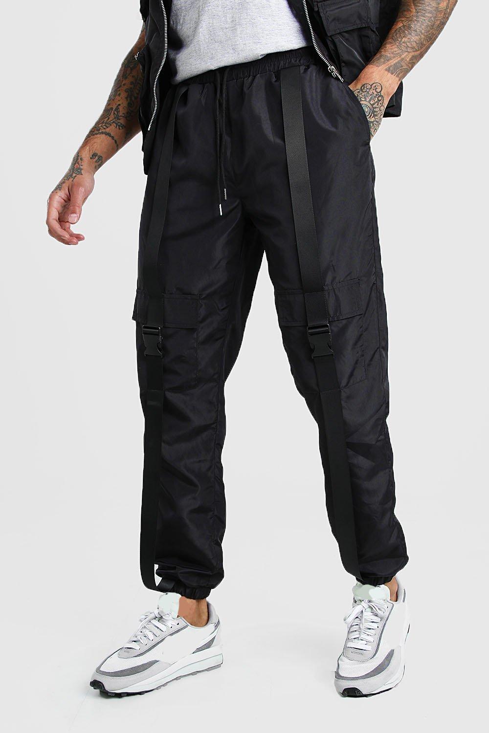 buckle cargo joggers