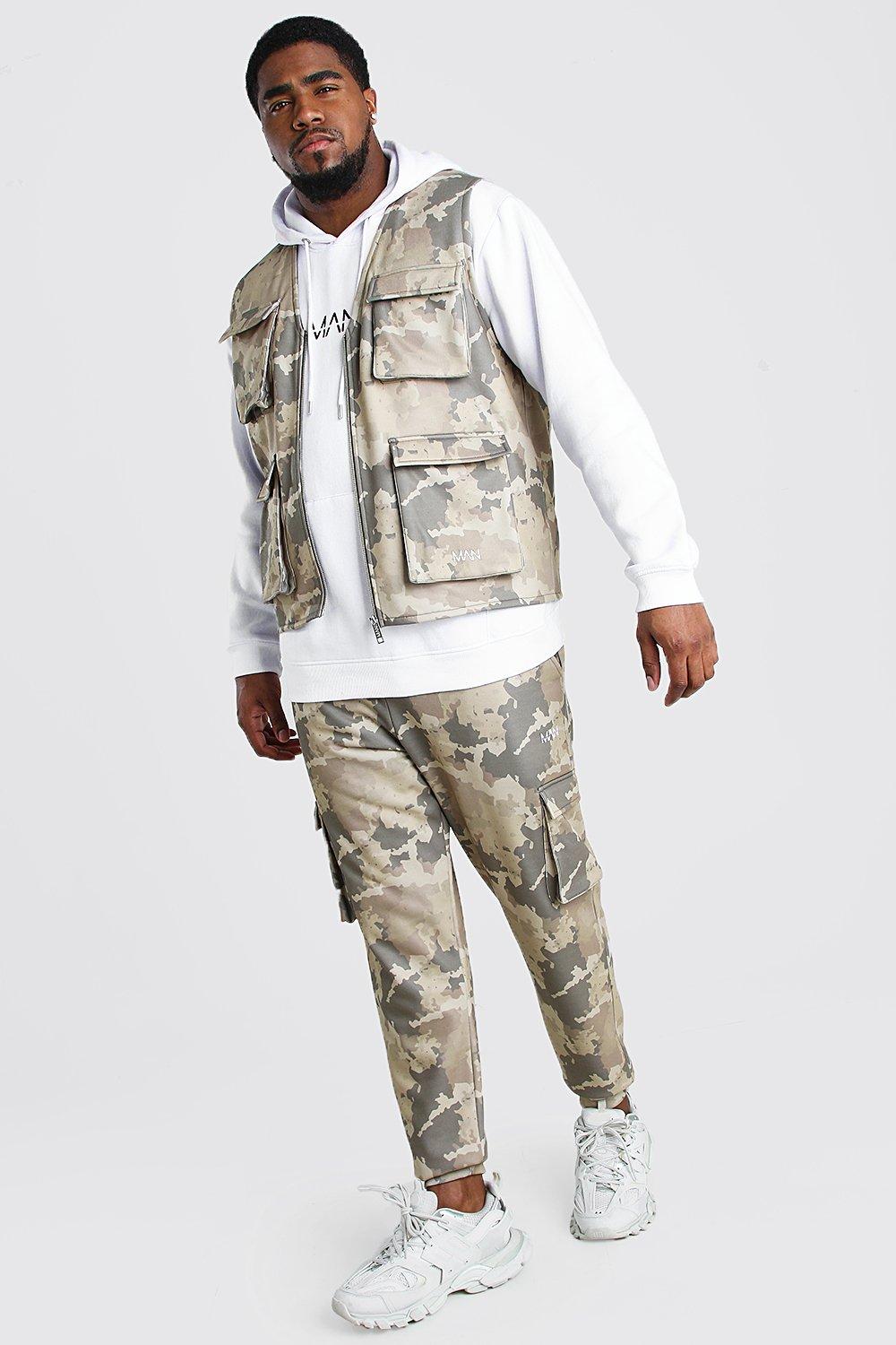 plus size camo joggers