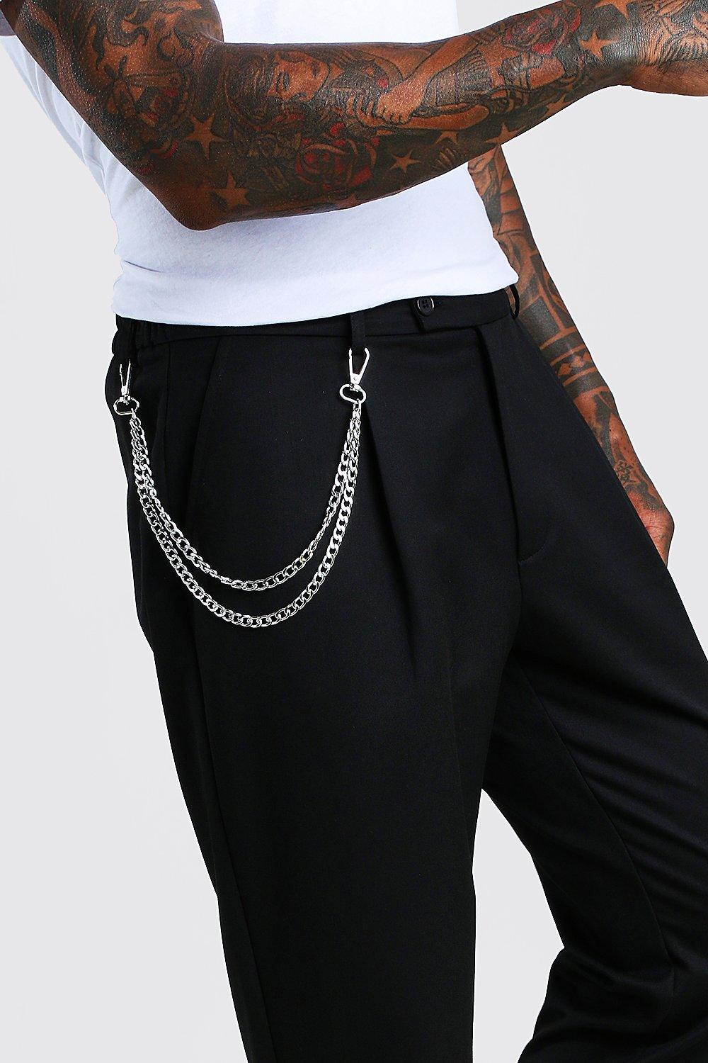 Pantalon avec chaine homme new arrivals