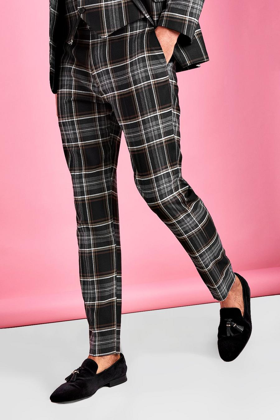 Skinny Fit Smart Check Trouser image number 1