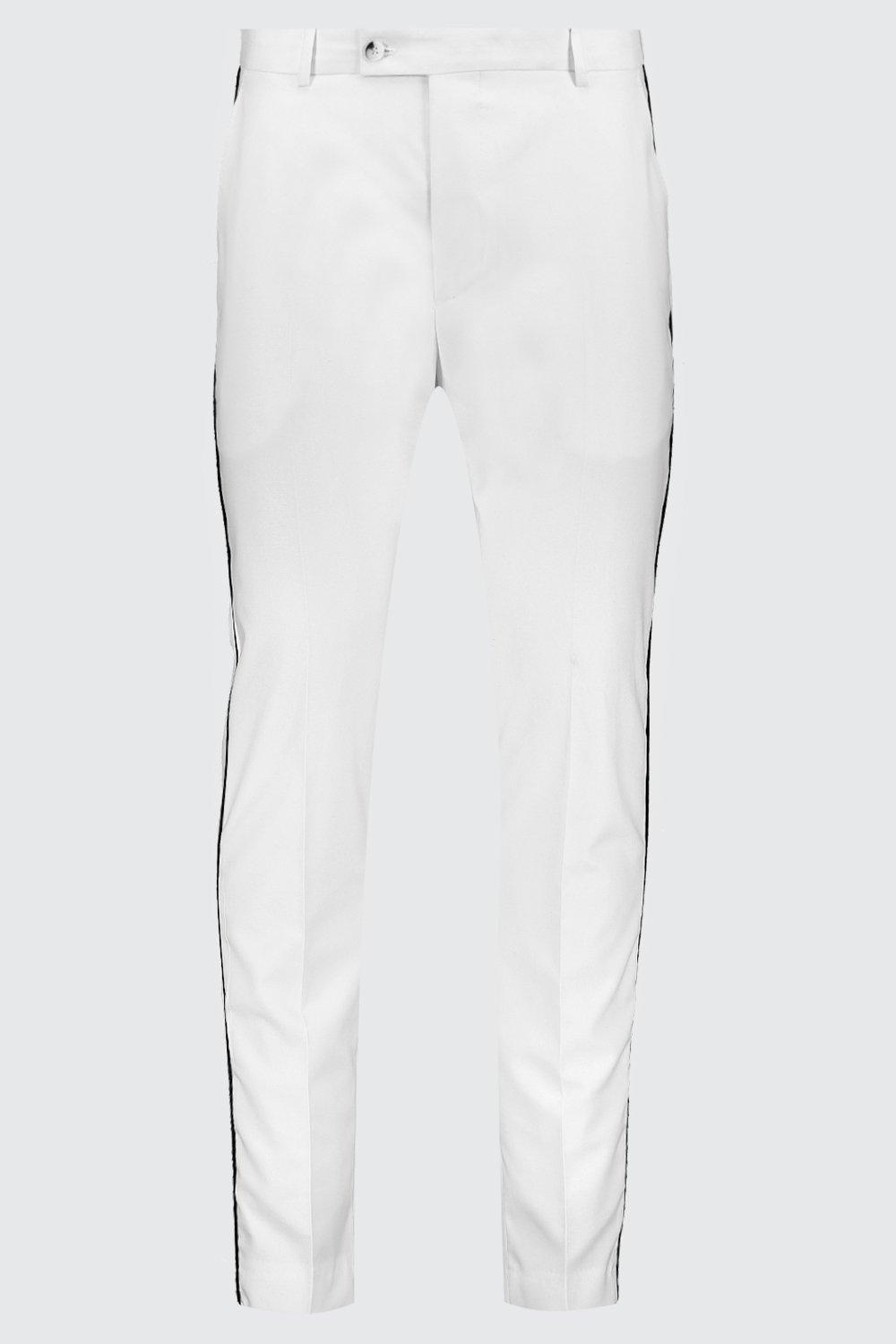 White shops skinny tuxedo pants