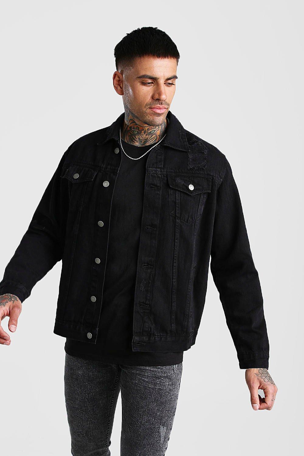 Boohoo denim 2025 jacket mens