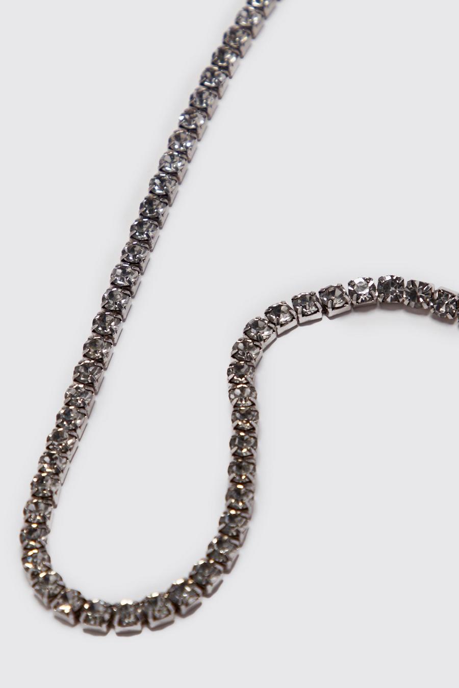 Diamante Tennis Chain, Silver image number 1