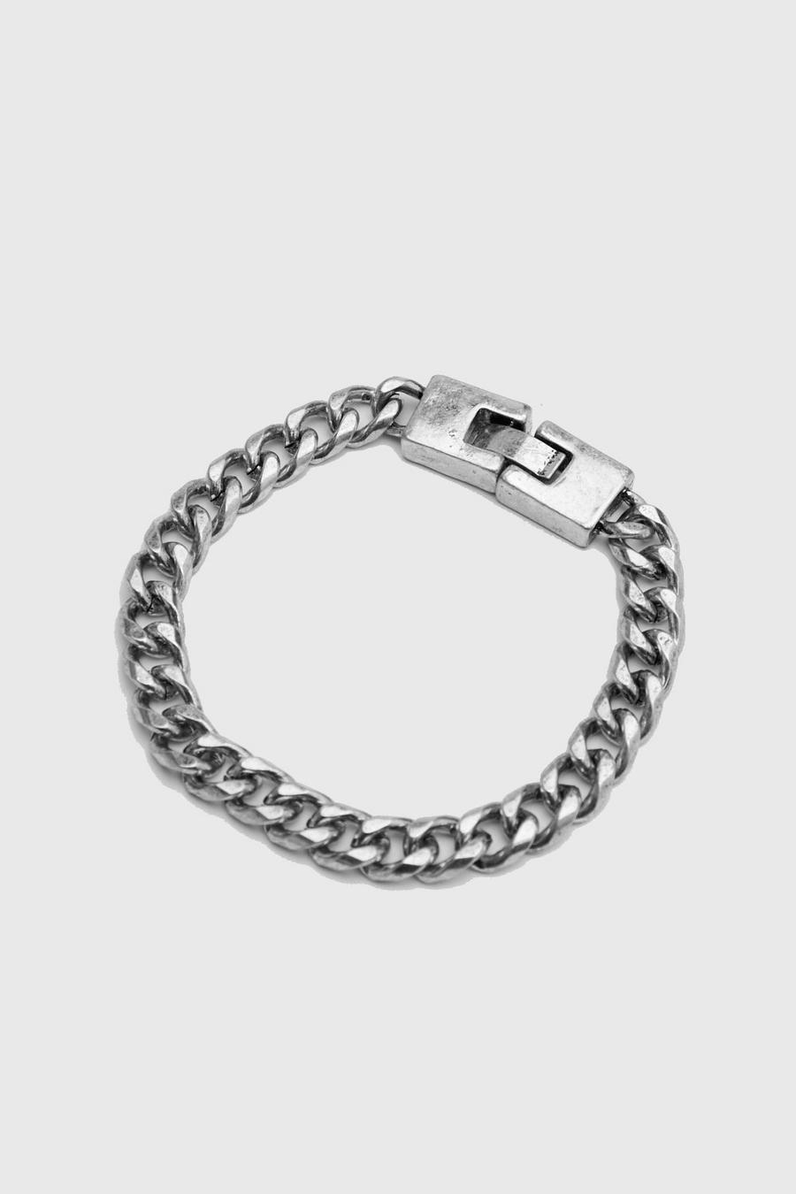Armband mit Kettengliedern, Silber silver image number 1