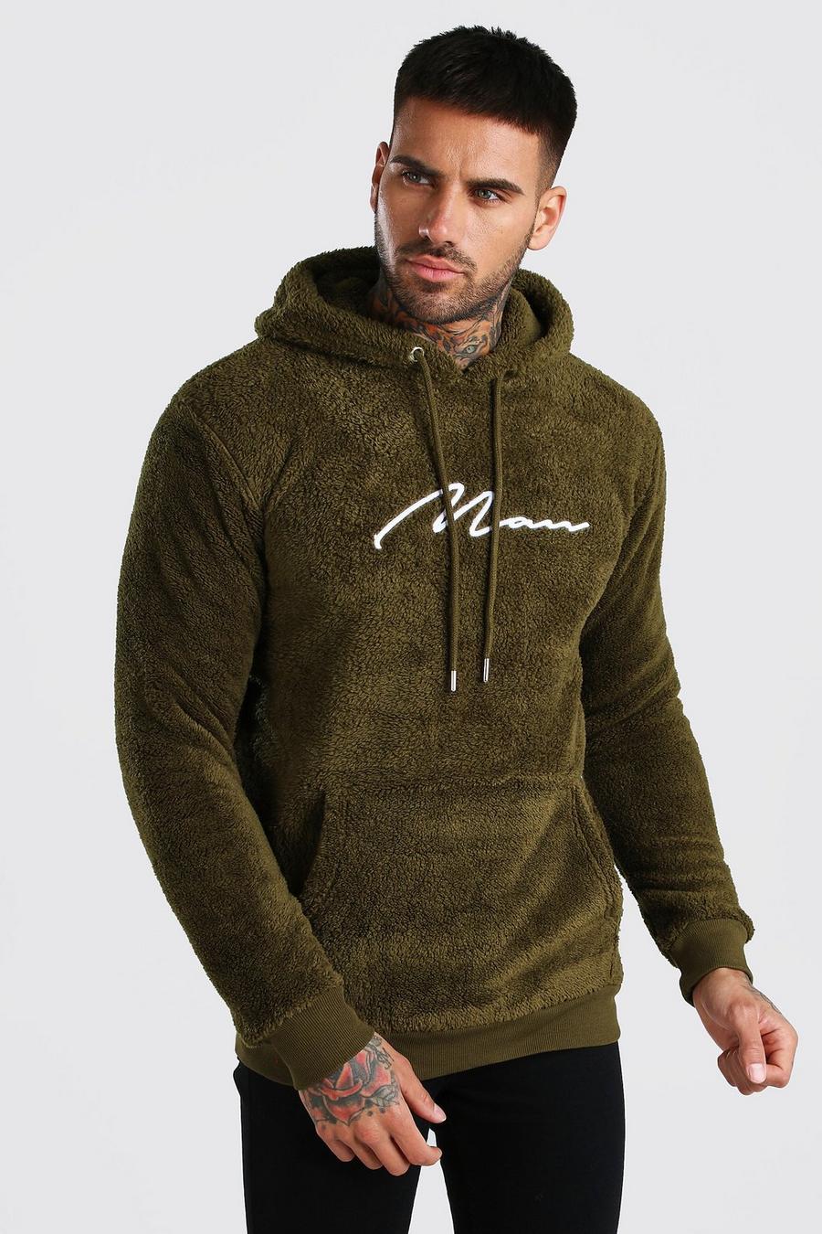 Borg MAN Signature Over The Head Hoodie image number 1
