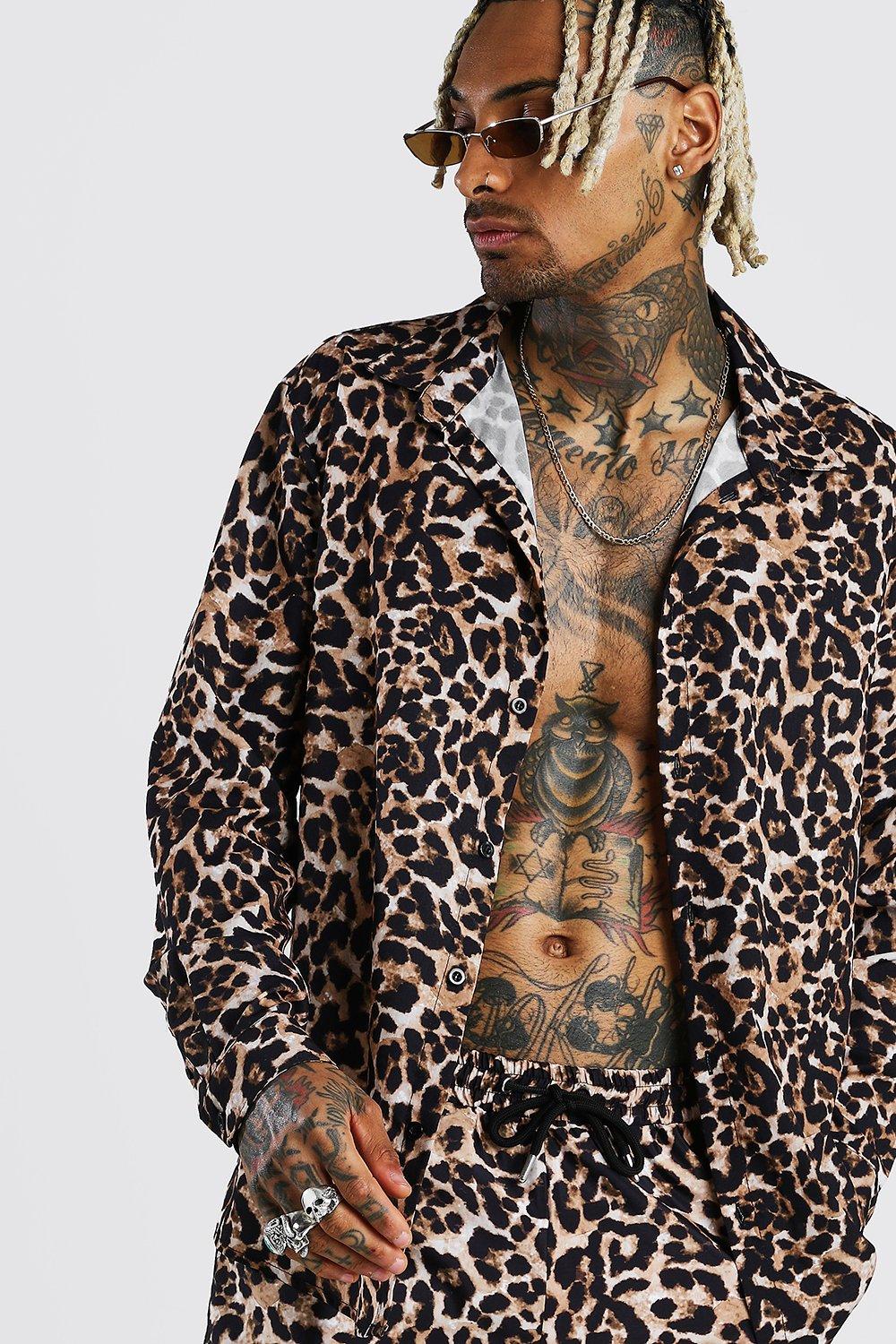 leopard long shirt