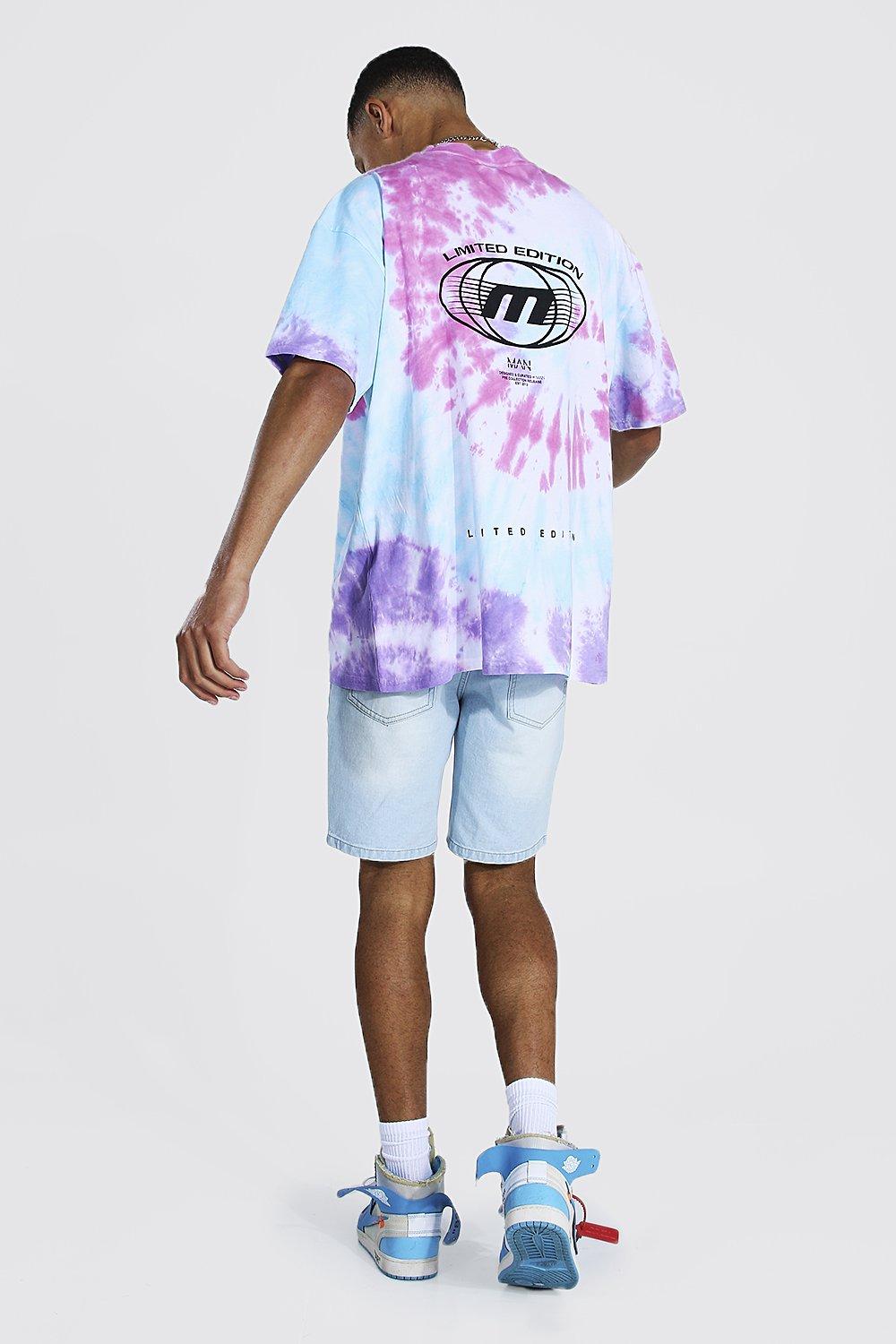 Tall Oversized Extended Neck Tie Dye T-shirt | boohoo USA Tall Oversized Extended Neck Tie Dye T-shirt | boohoo USA
