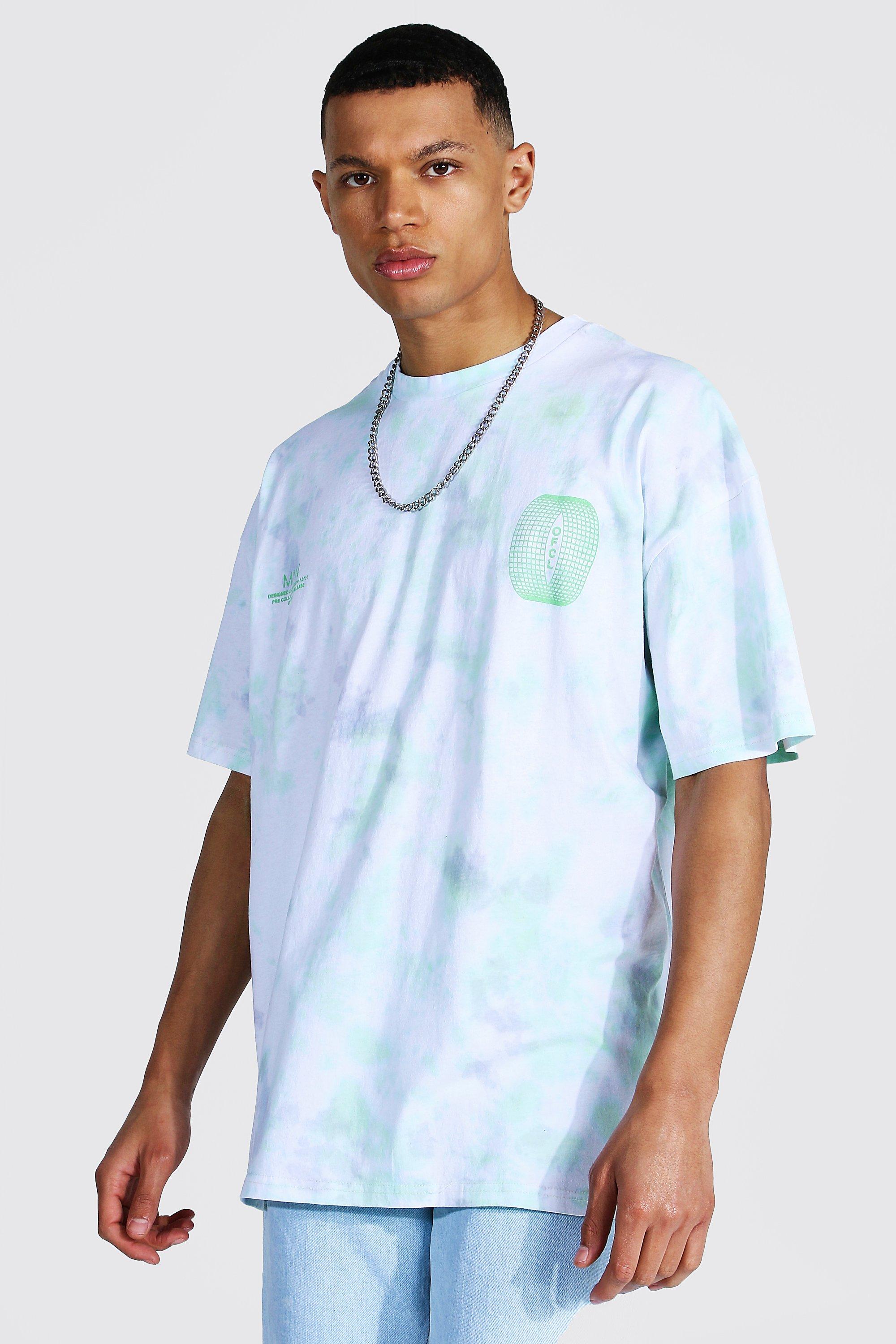 Tie dye oversized crew neck hotsell