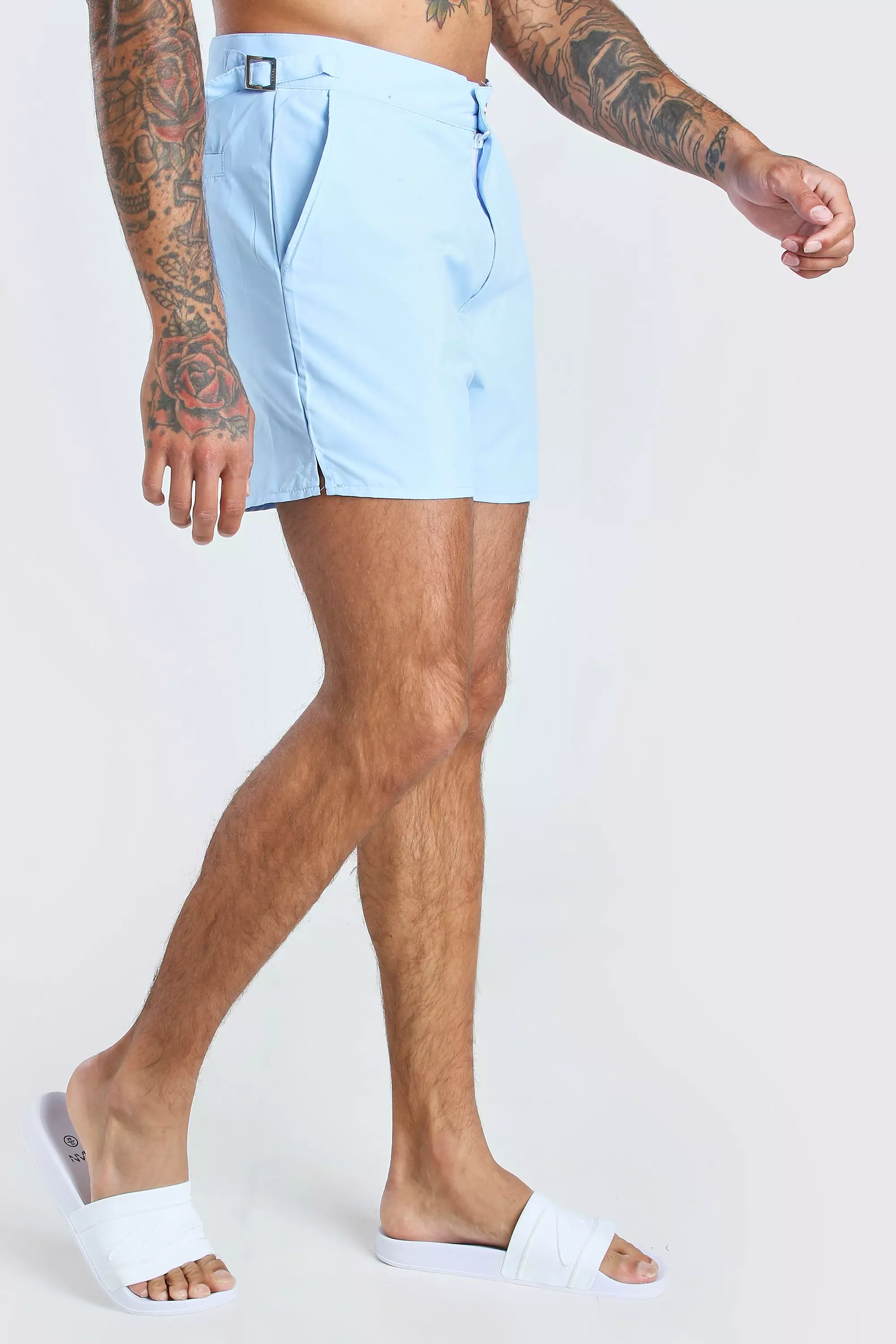 buckle swim trunks