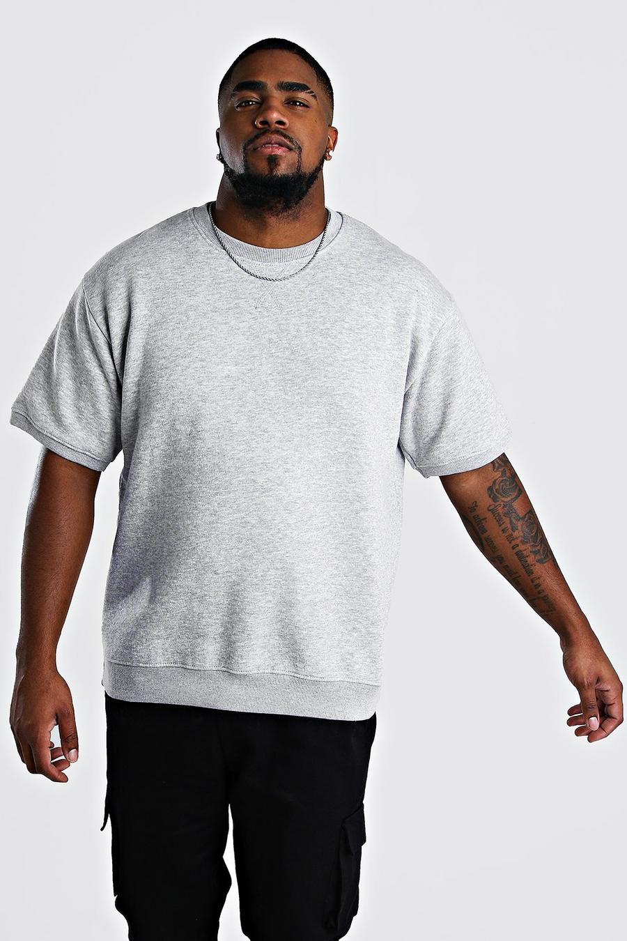 Grey Big & Tall - Kortärmad sweatshirt image number 1