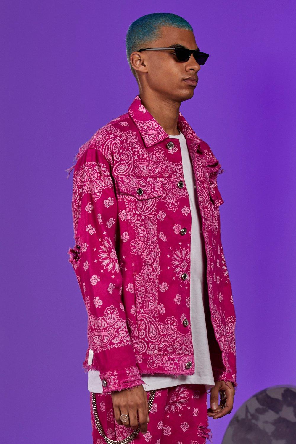 pink bandana jacket